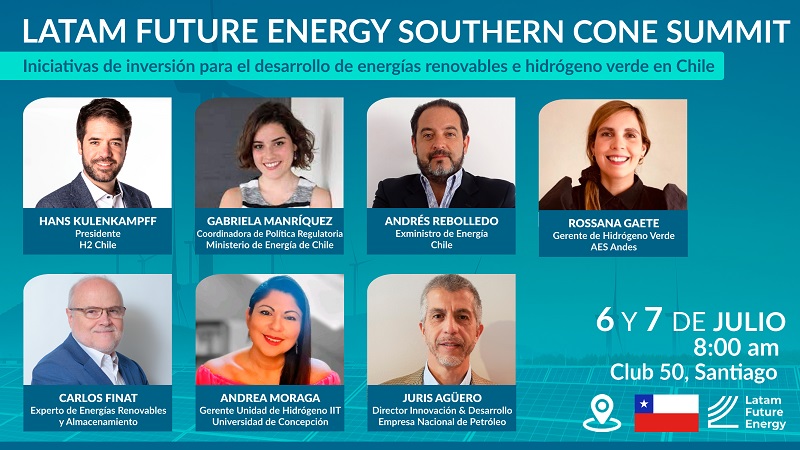 Latam Future Energy: Actores clave debatirán sobre modelo de negocios con hidrógeno verde en Chile